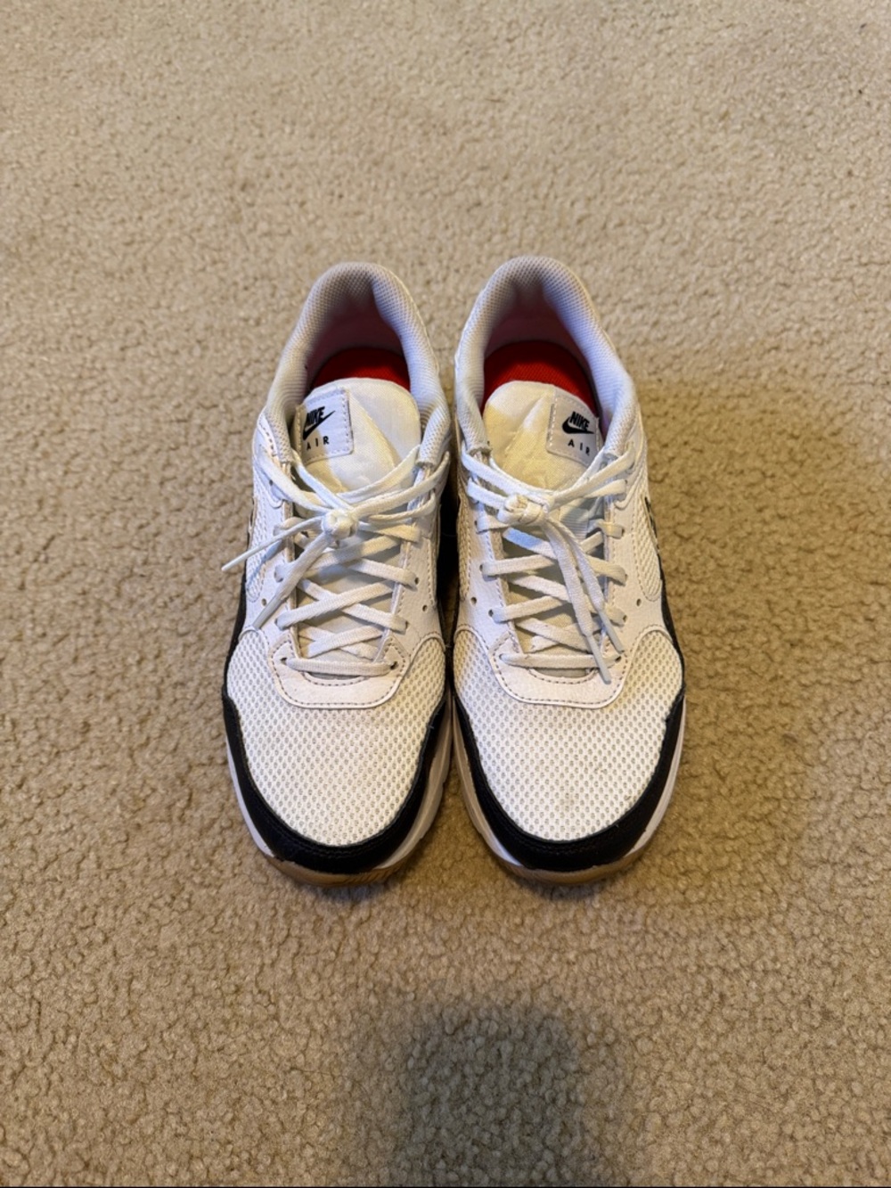 Nike White Athletic Sneakers with Leopard Swoosh - Picture 7 of 10